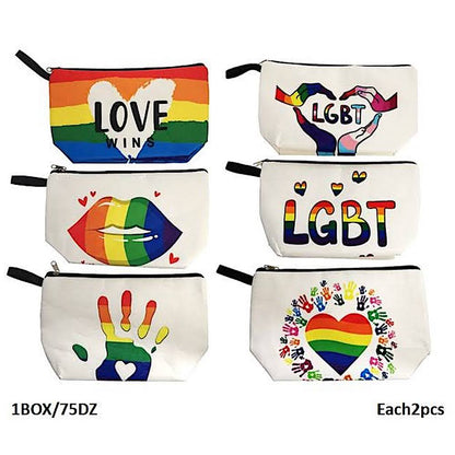LGBTQ Rainbow Pride Month Cosmetic Pouch