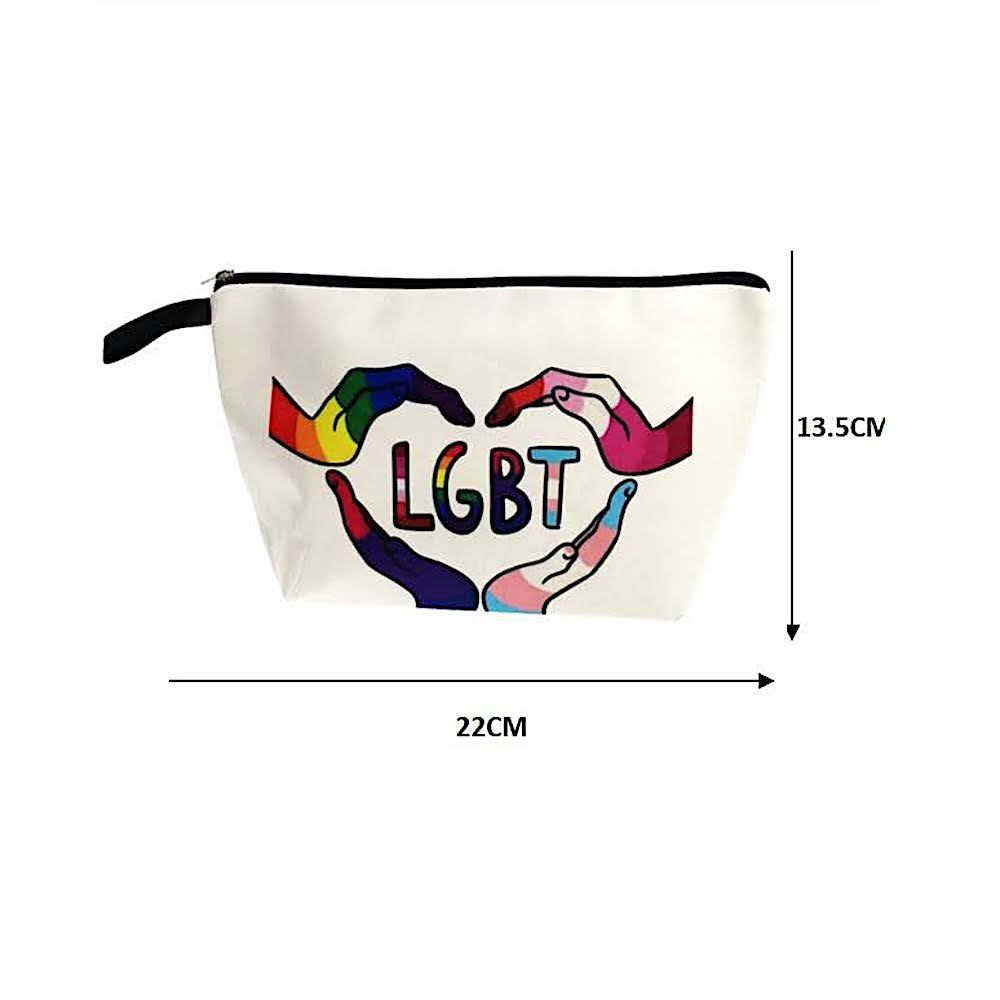 LGBTQ Rainbow Pride Month Cosmetic Pouch