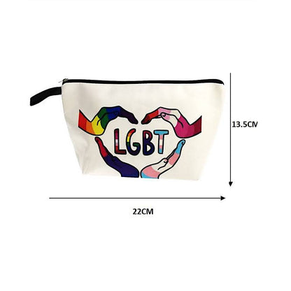 LGBTQ Rainbow Pride Month Cosmetic Pouch