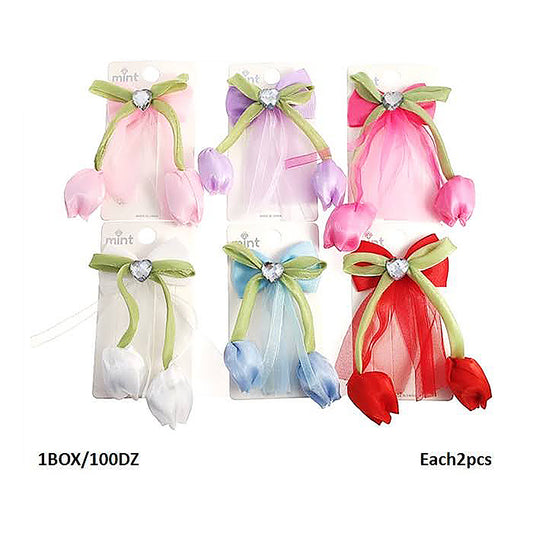Tulip Bow Hair Clip