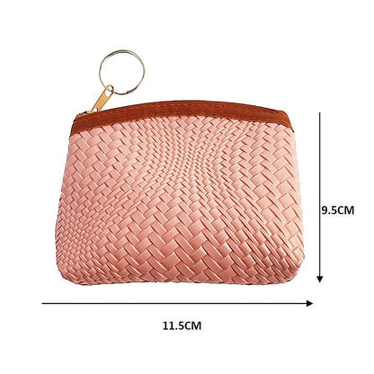Herringbone Stitched Coin Pouch