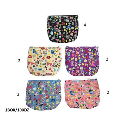 Colorful Pop Art Pattern Coin Pouch
