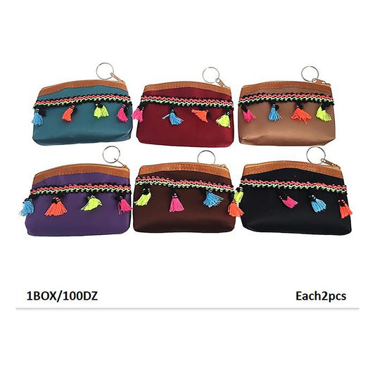 Bohemian Tassel Coin Pouch