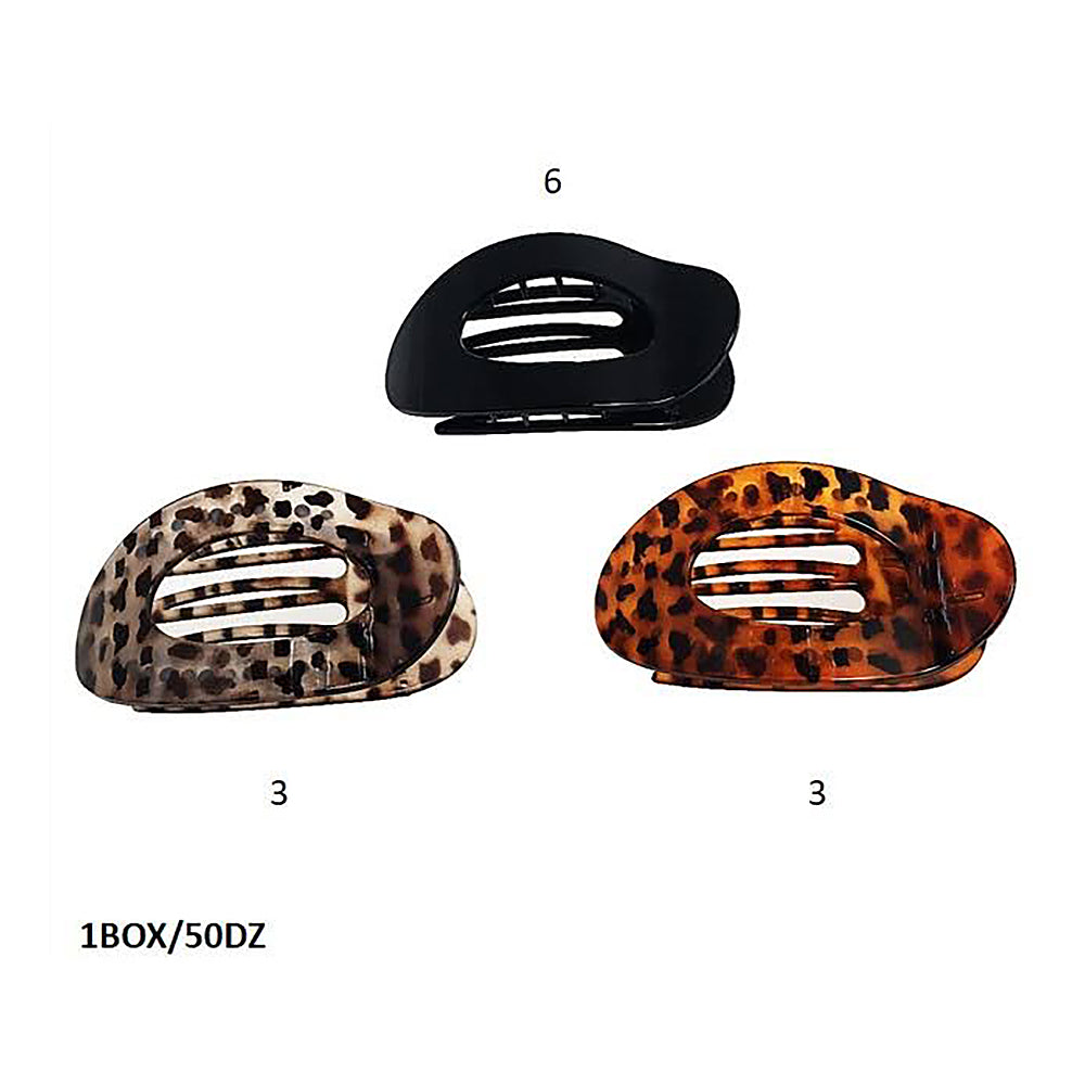 Oval Flat Lay Claw Clip