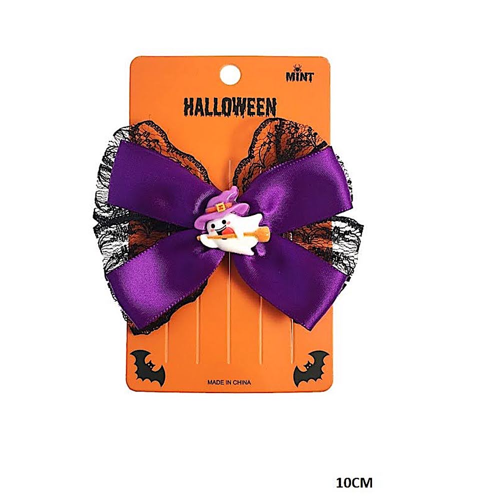 Halloween Lace Hair Bow Clip