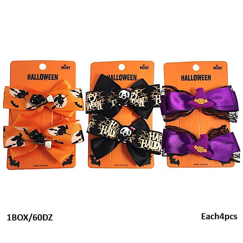 Halloween Hair Bow Clip