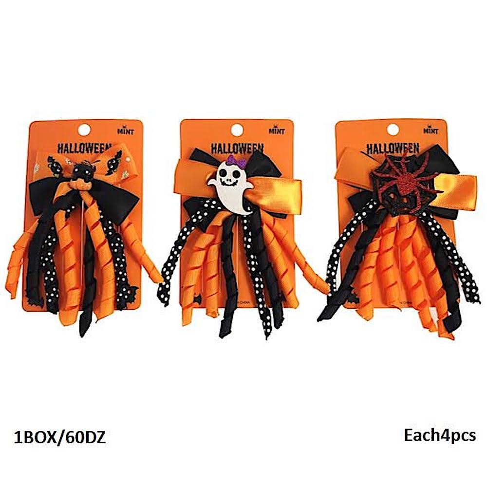 Halloween Curly Hair Bow Clip