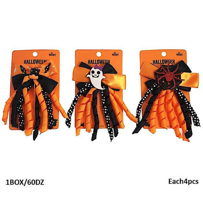 Halloween Curly Hair Bow Clip