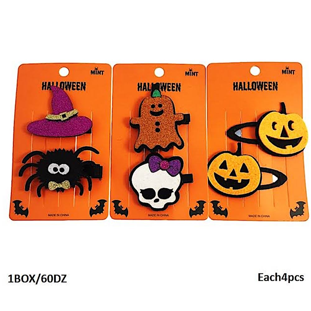 Assorted Halloween Character Hair Clips