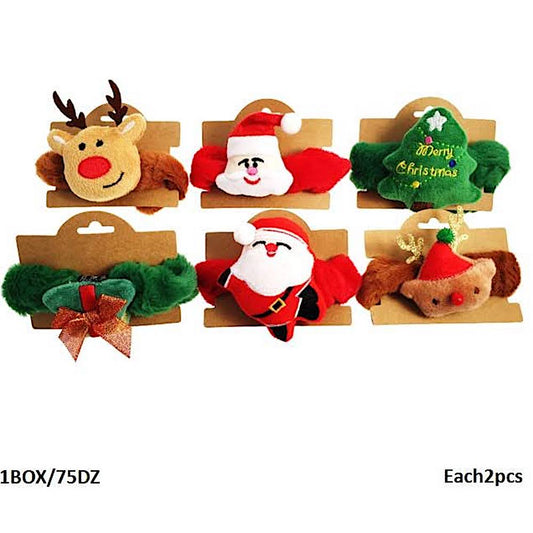 Christmas Cartoon Plush Scrunchies