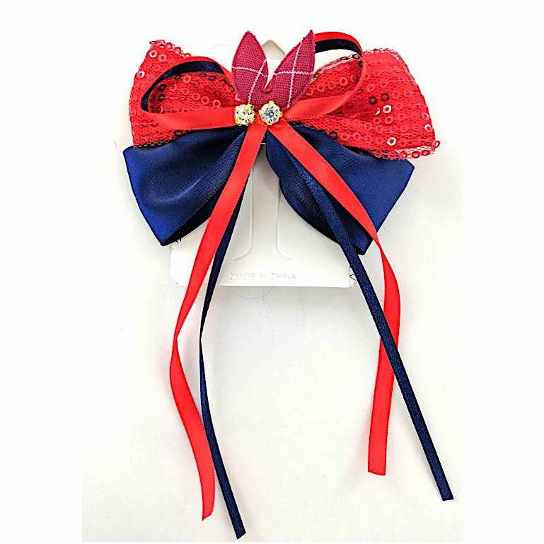 GYH6541 - Tommy Sequin Hair Bow Clip