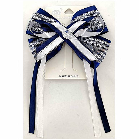 GYH6543 - Tommy Sequin Hair Bow Clip