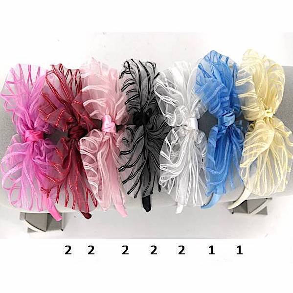 GYH6964 - Striped Bow Headband