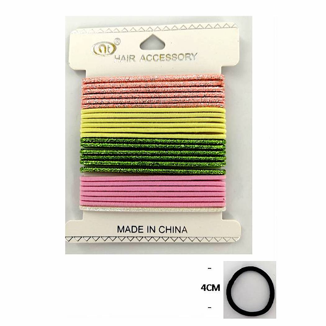 GYH7009 - 24 Pce Elastic Hair Ties