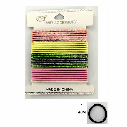 GYH7009 - 24 Pce Elastic Hair Ties