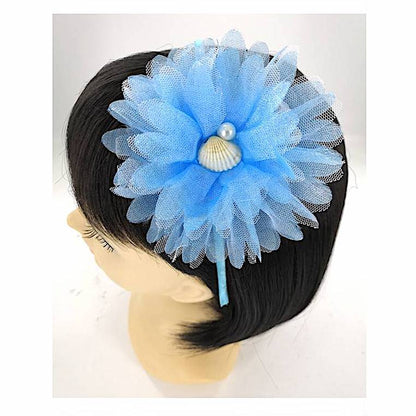 GYH7508 - Chiffon Flower & Seashell Headband