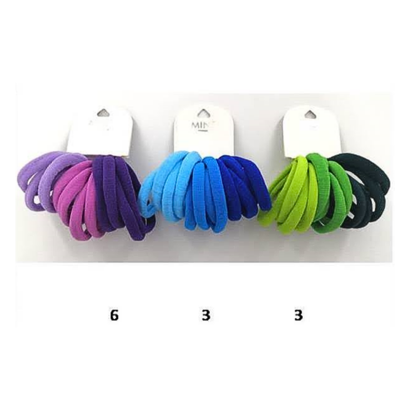 GYH8135 - Seamless Nylon Hair Tie 12 Pce Set