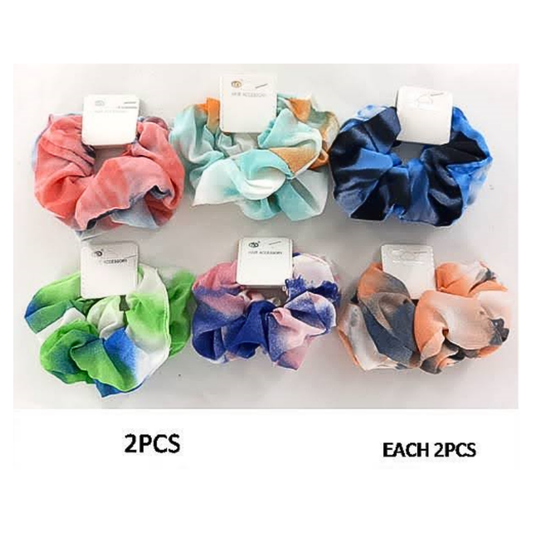 GYH8607 - Tie Dye Hair Tie 2 Pce Set