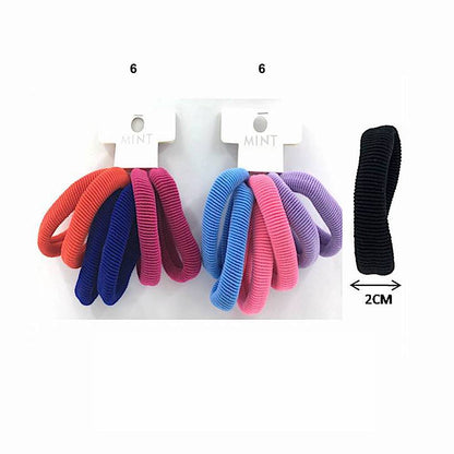 GYH8613-2 - Thick Hair Tie 6 Pce Set