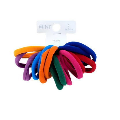 GYH8896BT - Seamless Nylon Hair Tie 15 Pce Set