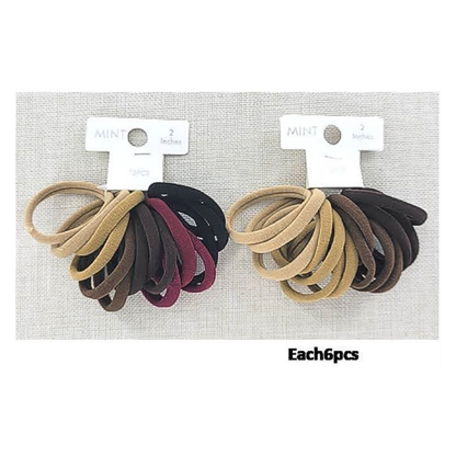 GYH8896DB - Seamless Nylon Hair Tie 15 Pce Set