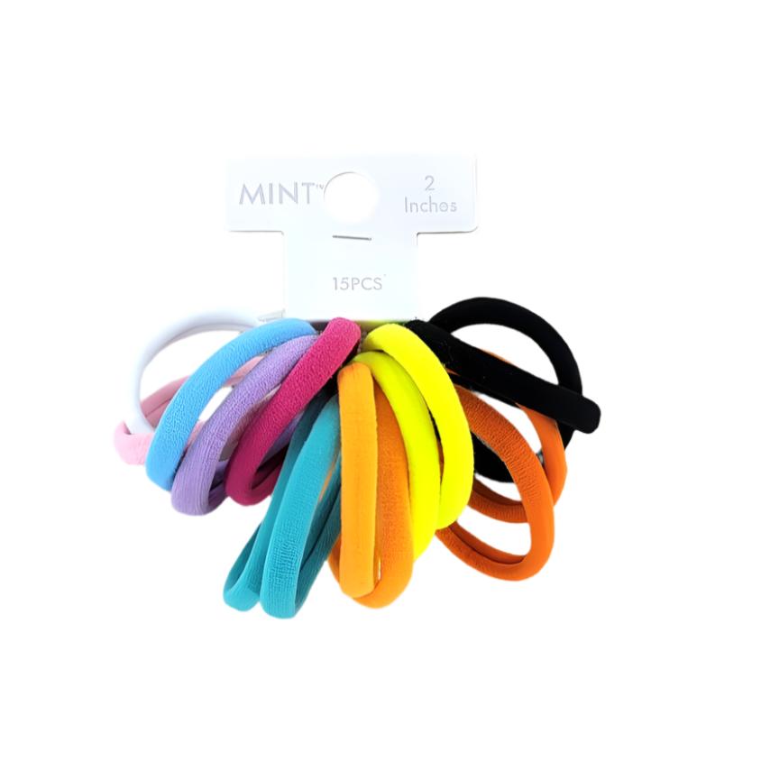 GYH8896PM - Seamless Nylon Hair Tie 15 Pce Set