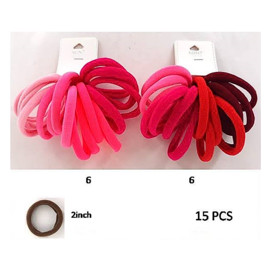 GYH8901 - Seamless Nylon Hair Tie 15 Pce Set