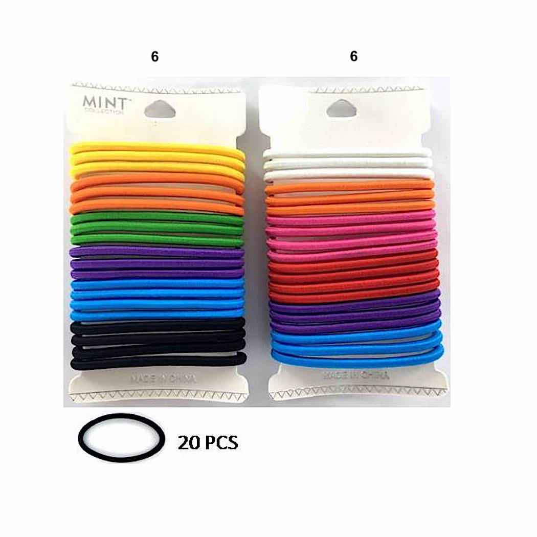 GYH9586 - Elastic Hair Ties 20 Pce Set