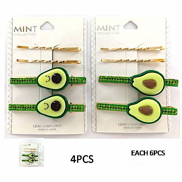 GYH9740 - Avocado Hair Clip Set