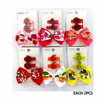 GYH9905 - Fruit Hair Bow Clip Set