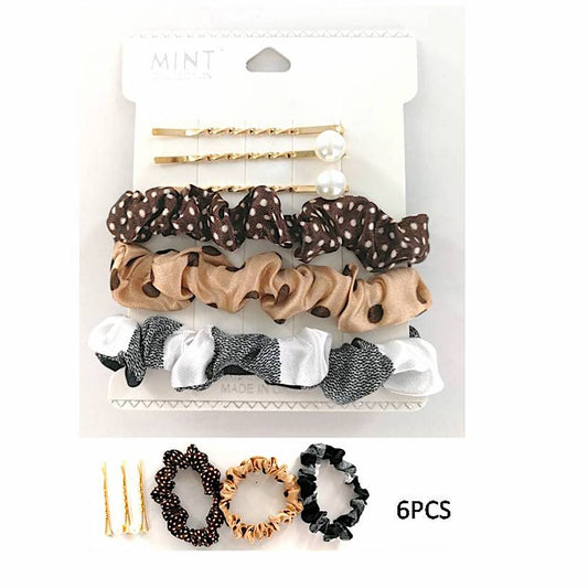 GYH9916 - Assorted Scrunchie & Pin Set
