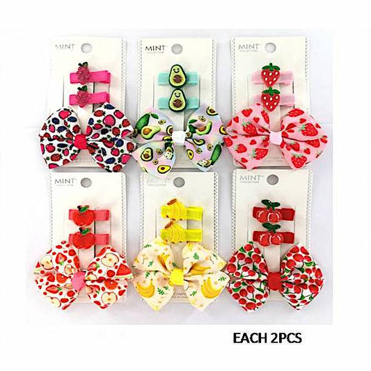 GYH9953 - Fruit Hair Bow Clip Set