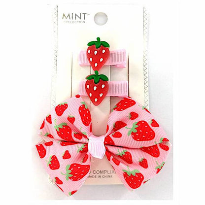 GYH9953 - Fruit Hair Bow Clip Set