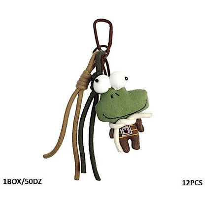 Funny Frog Carabiner Rope Keychain
