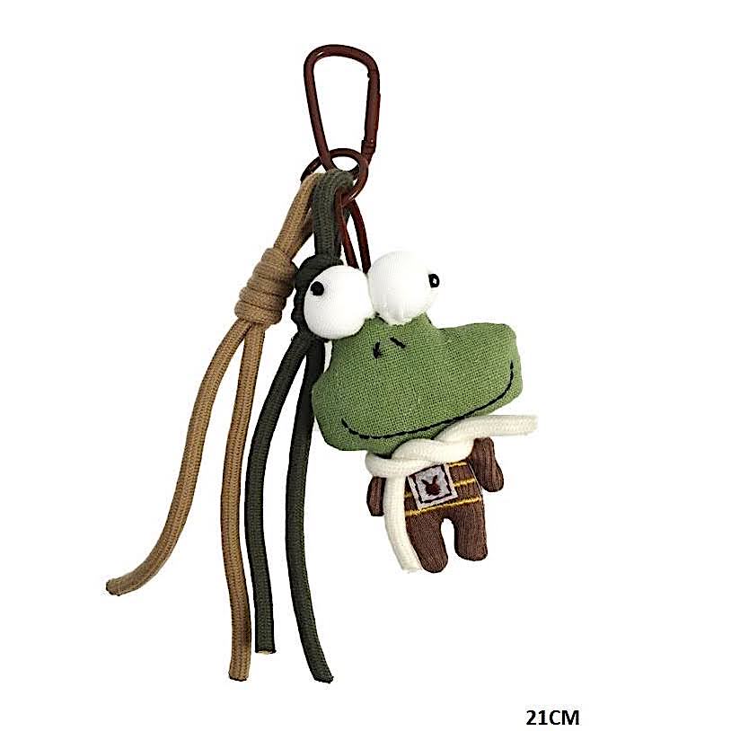 Funny Frog Carabiner Rope Keychain
