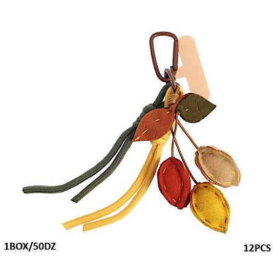 Autumn Leaves Carabiner Rope Keychain