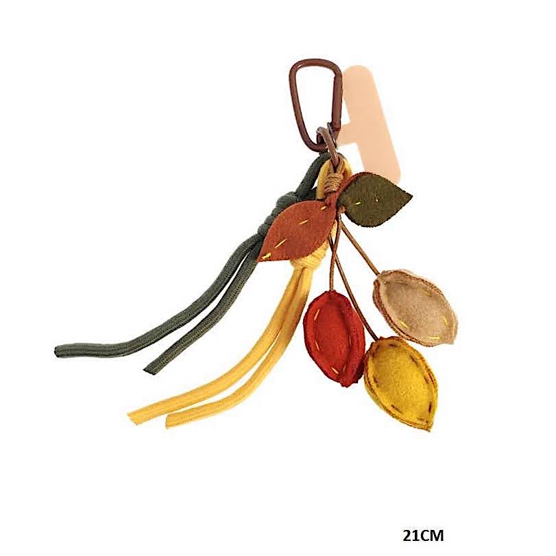 Autumn Leaves Carabiner Rope Keychain