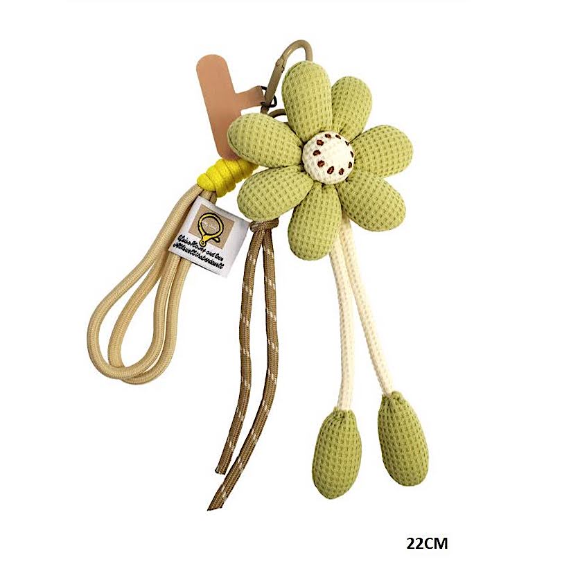 Daisy Flower Carabiner Rope Keychain