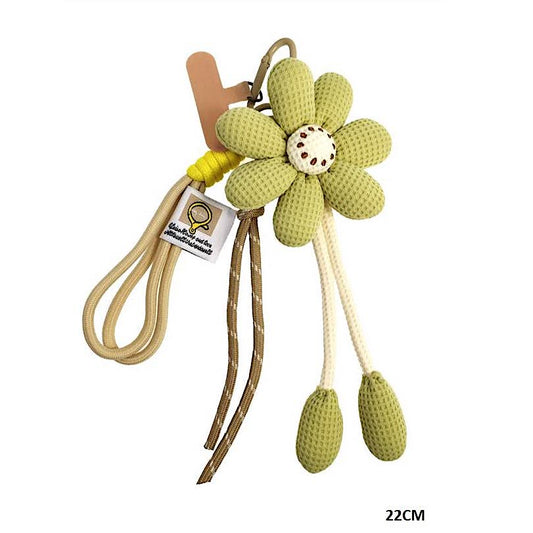 Daisy Flower Carabiner Rope Keychain