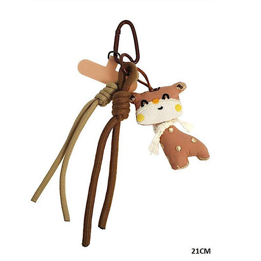 Happy Animal Carabiner Rope Keychain