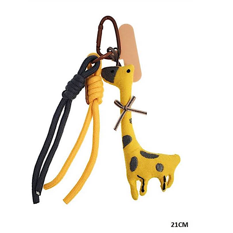 Giraffe Carabiner Rope Keychain