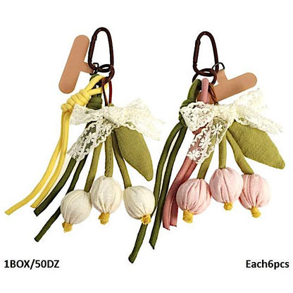 Dangling Bouquet Carabiner Rope Keychain