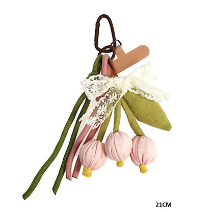 Dangling Bouquet Carabiner Rope Keychain