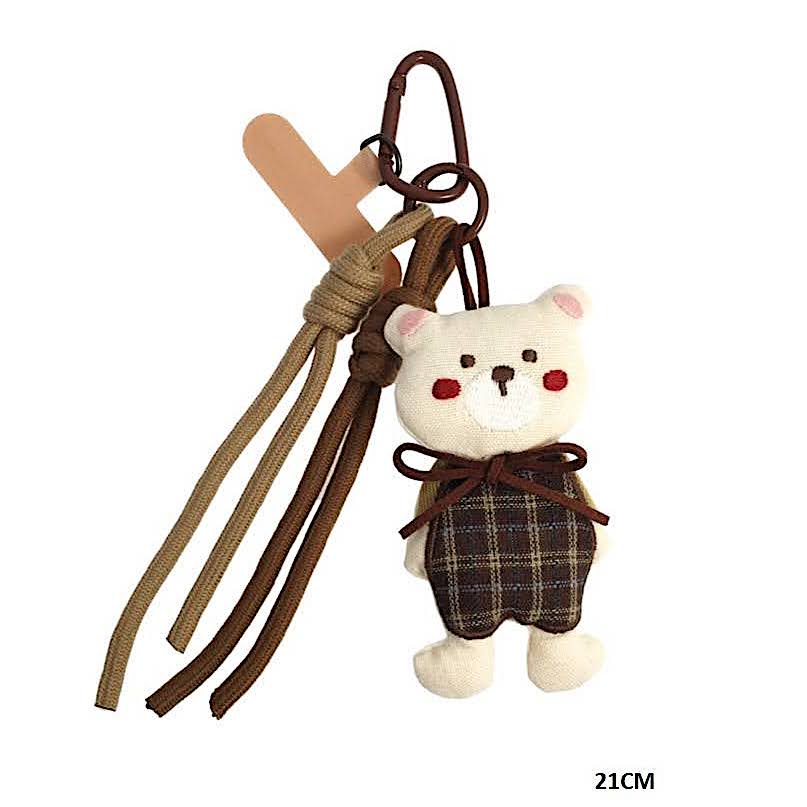 Teddy Bear Carabiner Rope Keychain