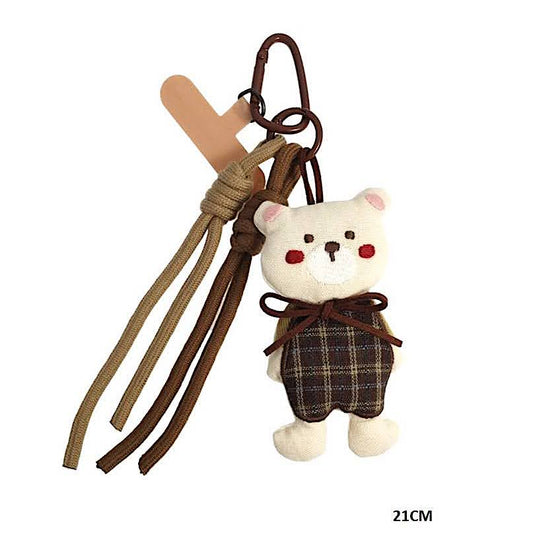 Teddy Bear Carabiner Rope Keychain