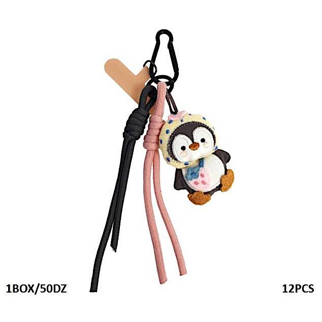 Cute Penguin Carabiner Rope Keychain
