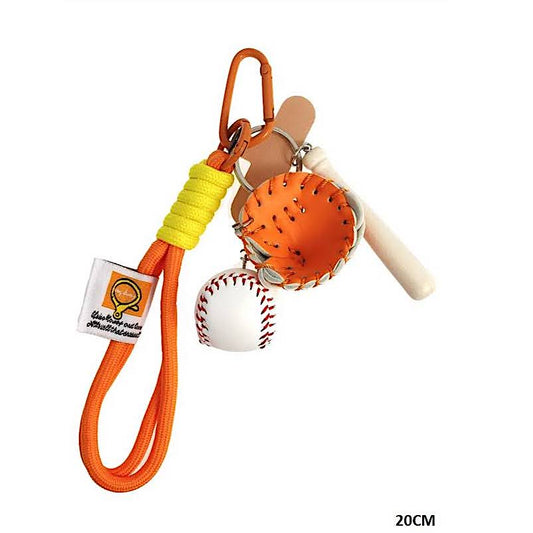 Baseball Carabiner Rope Keychain