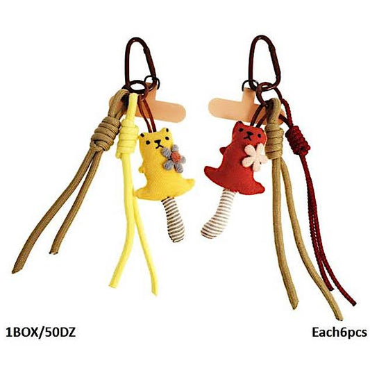Animal Carabiner Rope Keychain