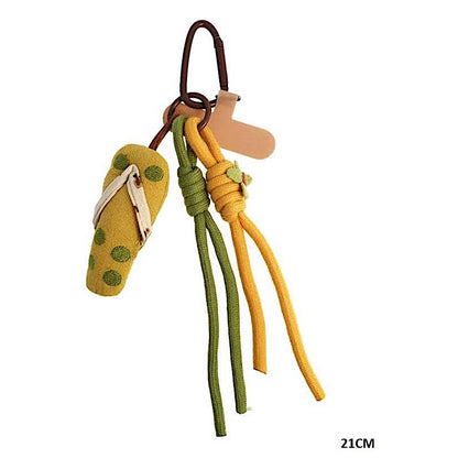 Flip Flop Sandal Carabiner Rope Keychain