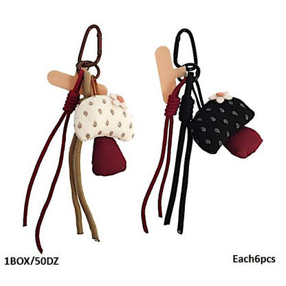 Mushroom Carabiner Rope Keychain